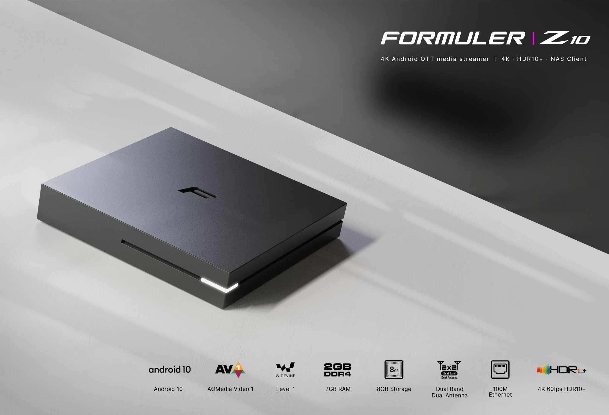 Formuler Z10 techninių savybių kompozicija