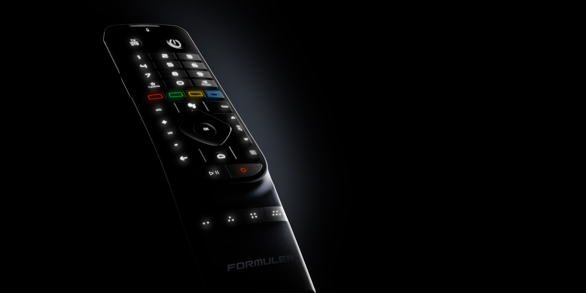 Formuler GTV‑BT3 mygtukų apšvietimas